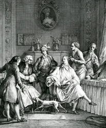 服を着る男、1770年頃